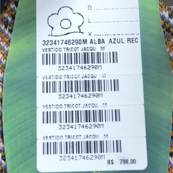 NWT Farm Rio Knit Midi Dress Medium - Picture 9 of 9